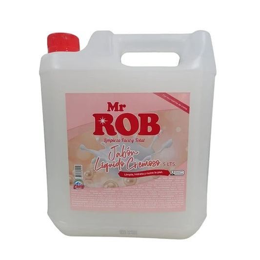 JABON LIQUIDO CREMOSO Mr. ROB. 5 LITROS.