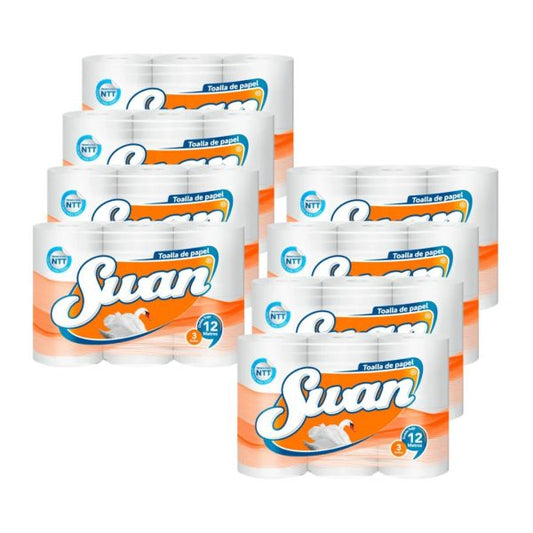 Manga Toalla de Papel SWAN – 24 Rollos de 12 metros