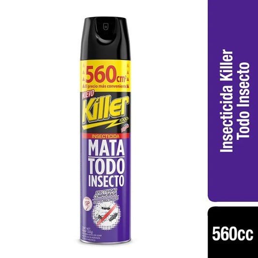 INSECTICIDA KILLER  MATA TODO INSECTO 560cc