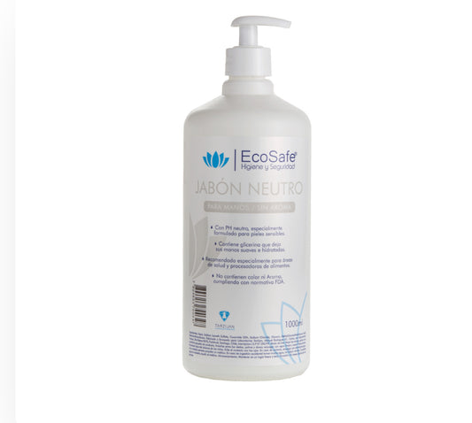 Jabón Líquido Glicerina Neutro 1 Litro Ecosafe