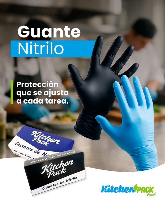 Guantes Nitrilo azul Talla M