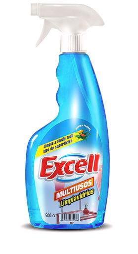 Limpiavidrios Vidrios y Multiuso Excell 500cc