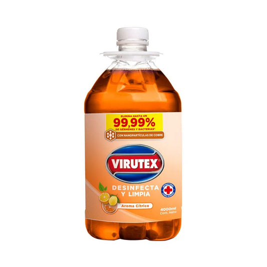 Bidón Limpiador superficies Virutex aroma cítrico 4 lts.